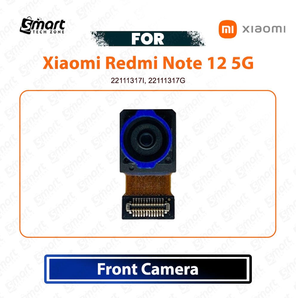 Xiaomi Redmi Note 12 5G Front Camera Module - Selfie Camera Flex Cable Replacement Repair Spare Part For 22111317I, 22111317G