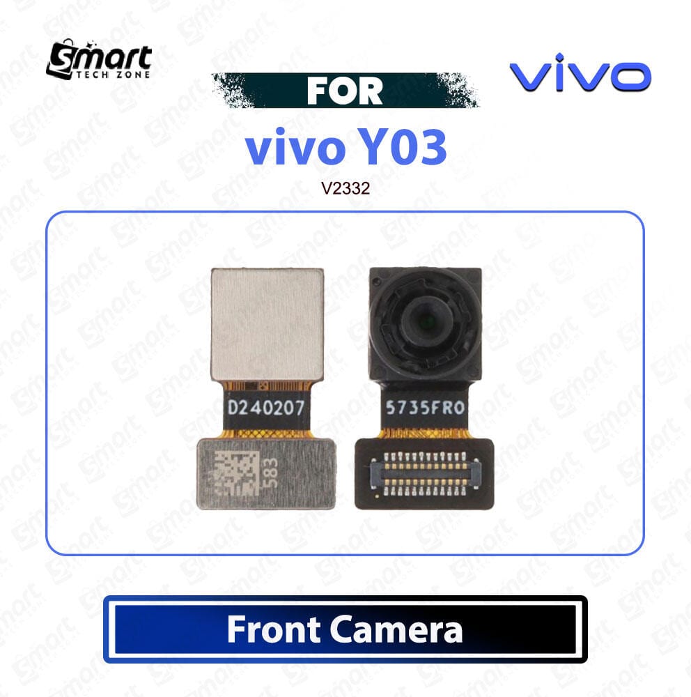 vivo Y03 Front Camera Module - Front Selfie Camera Flex Cable Ribbon Sensor Replacement Repair Spare Parts For V2332
