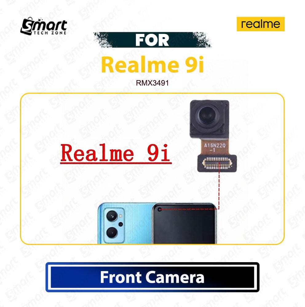 Realme 9i Front Camera Module - Front Selfie Camera Flex Cable Ribbon Sensor Replacement Repair Spare Parts For RMX3491