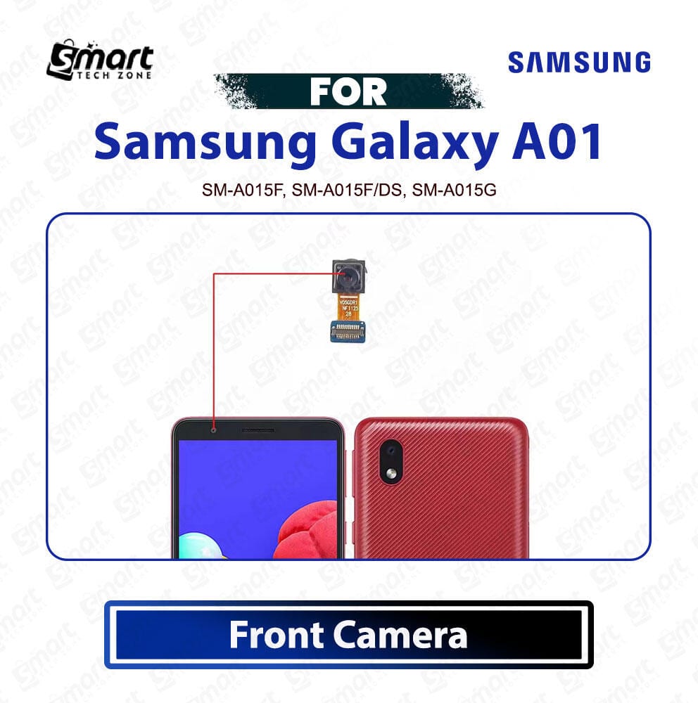 Samsung Galaxy A01 Front Camera Module - Front Selfie Camera Flex Cable Ribbon Sensor Replacement Repair Spare Parts For SM-A015F, SM-A015F/DS, SM-A015G