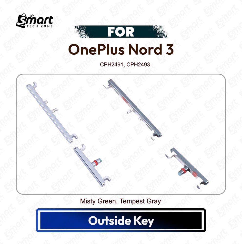 OnePlus Nrd 3 On Off Power Button Volume Up Down Side Key Outer Key Replacement Repair Spare Part (CPH2493)