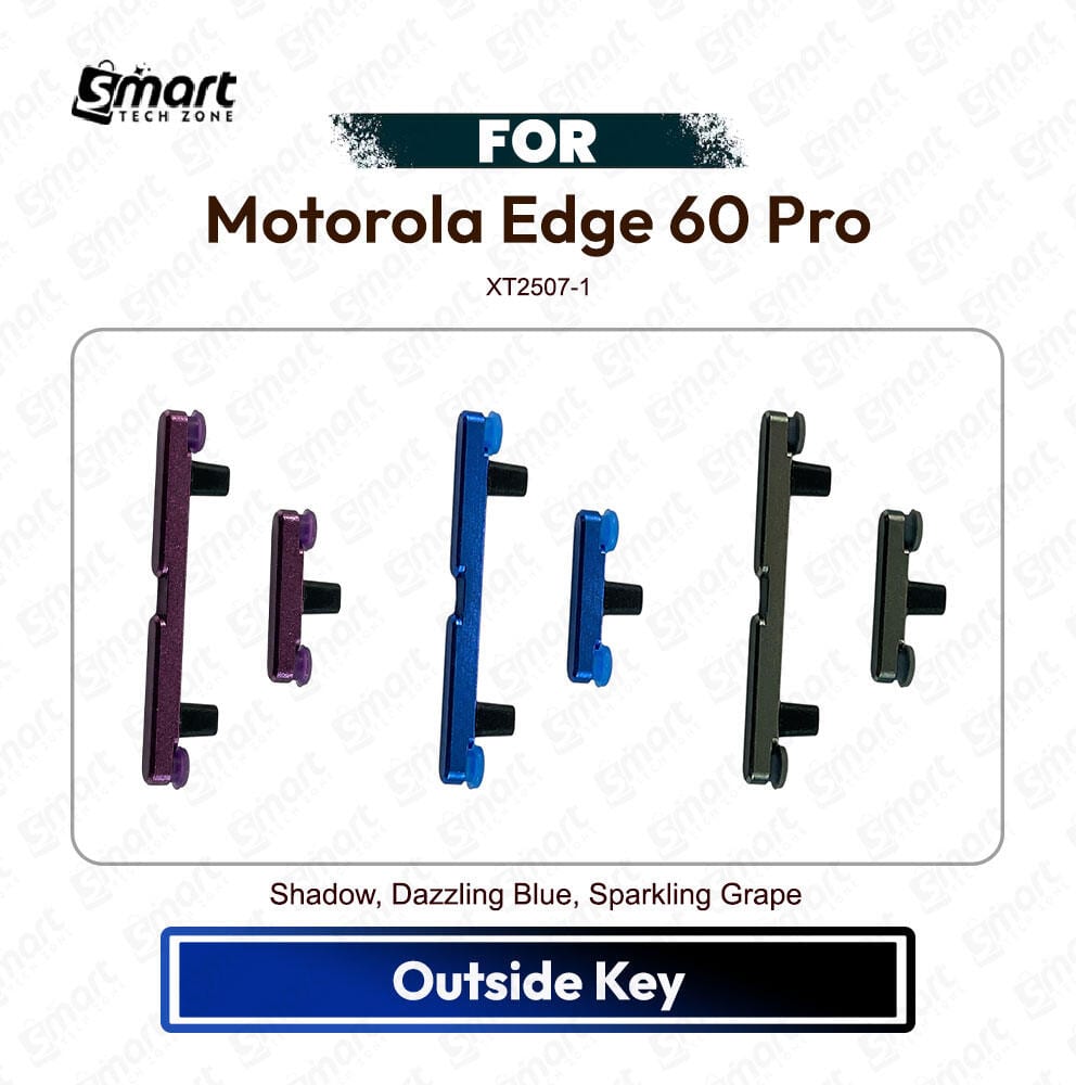 Motorola Edge 60 Neo Power On Off, Volume Up Down Button Side Key, Outside Key Replacement Repair Spare Part For XT2509-1