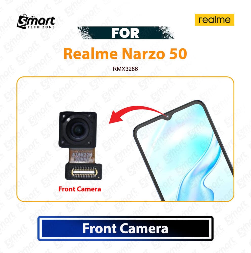 Realme Narzo 50 Front Camera Module Selfie Camera Replacement Repair Spare Part For RMX3286