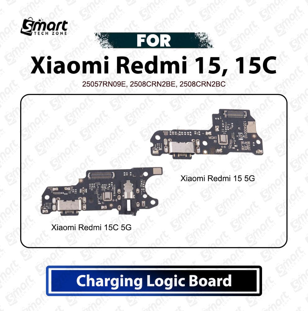 Xiaomi Redmi 15 5G , 15C 5G Charging Logic Board Charging Port USB Plug PCB Dock Connector Replacement Spare Repair Part