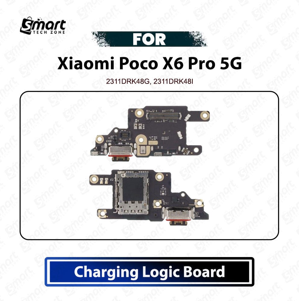 Xiaomi Poco X6 Pro 5G Charging Logic Board Charging Port USB Plug PCB Dock Connector Replacement Spare Repair Part