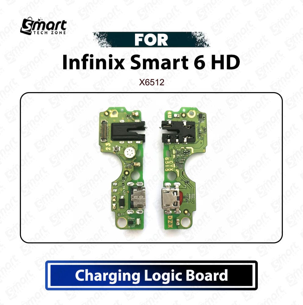 Infinix Smart 6 HD Charging Logic Board Charging Port USB Plug PCB Dock Connector Replacement Spare Repair Part For X6512