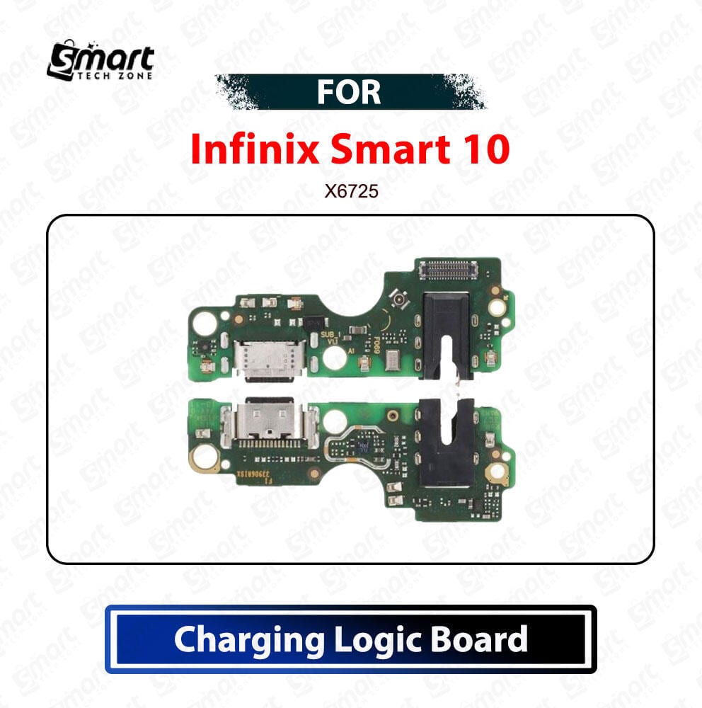 Infinix Smart 10 Charging Logic Board Charging Port USB Plug PCB Dock Connector Replacement Spare Repair Part For X6725