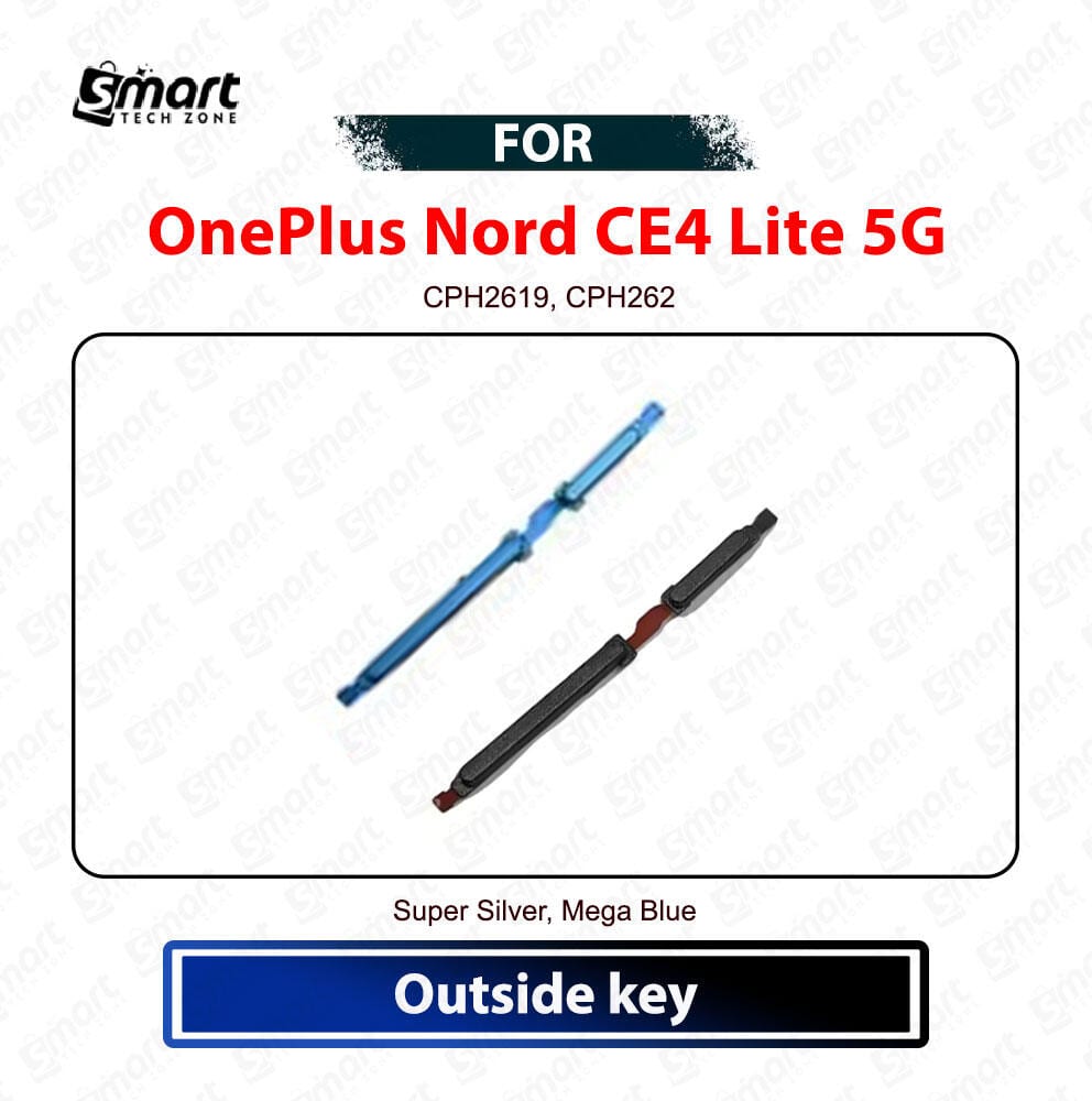 OnePlus Nord CE4 Lite 5G Power On Off Switch Button Side Volume Up Down Buttons Replacement Repair Spare Part