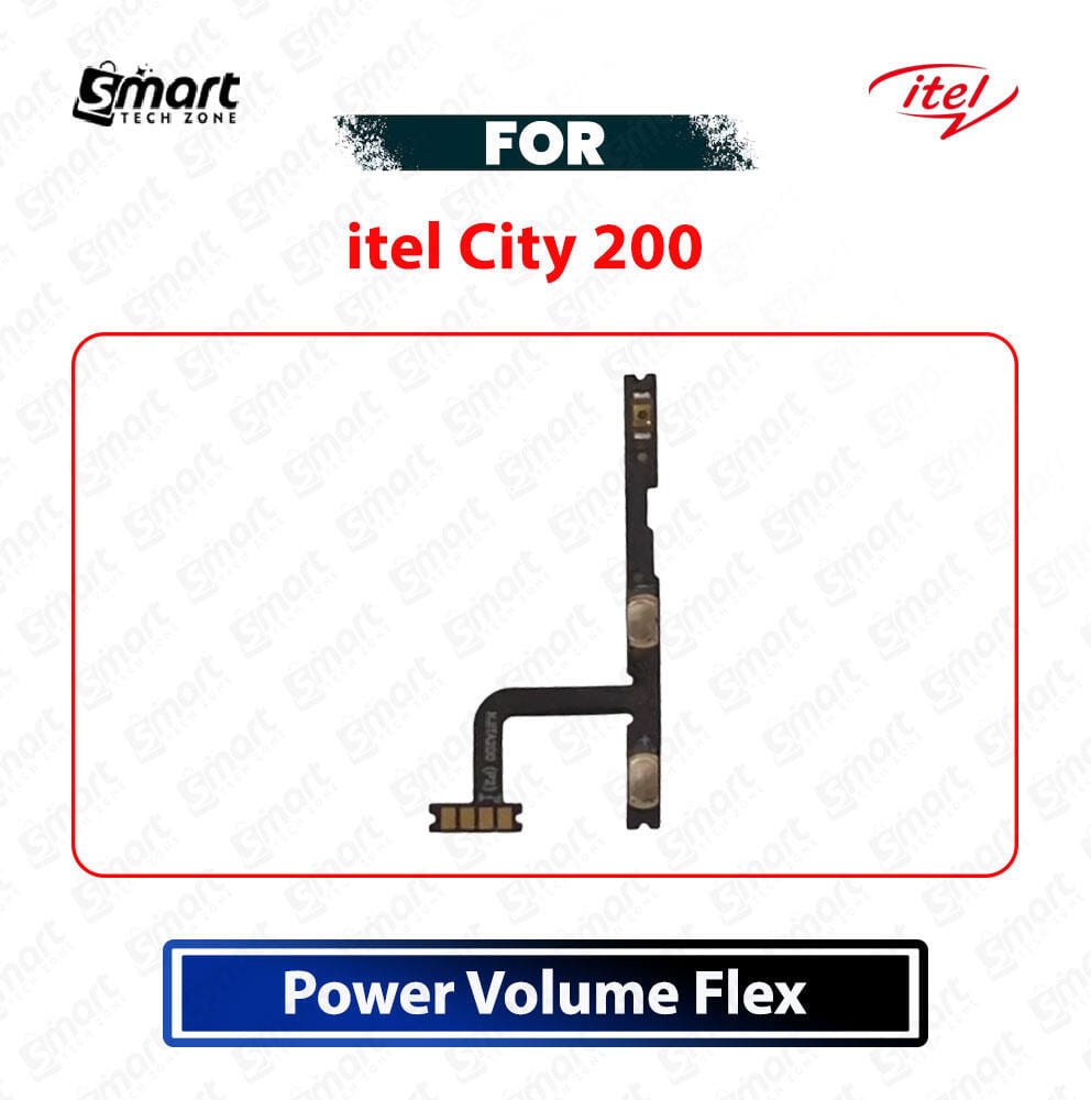 Itel City 200 Power On Off Switch Button Side Volume Up Down Buttons Flex Cable Replacement Repair Spare Part