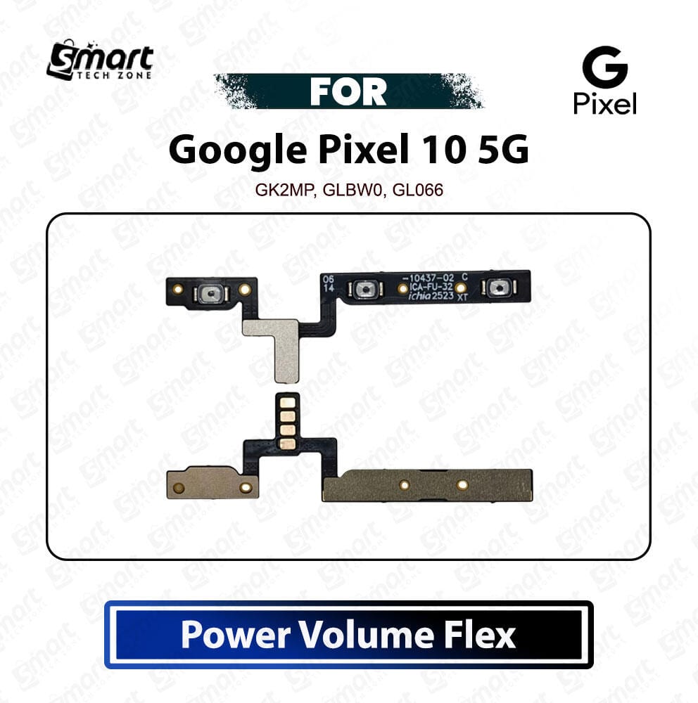 Google Pixel 10 5G Power On Off Switch Button Side Volume Up Down Buttons Flex Cable Replacement Repair Spare Part