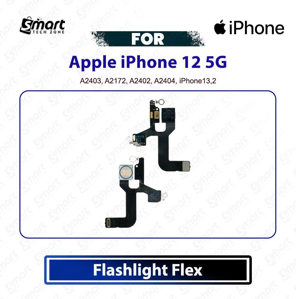 Apple iPhone 12 Flashlight Flex Cable With Microphone Light Sensor Proximity Flex Cable Replacement Repair Spare Part