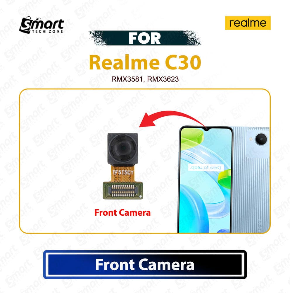 Realme C30 Front Selfie Camera Module (RMX3581 / RMX3623) - Front Facing Camera Flex Cable Replacement Spare Part