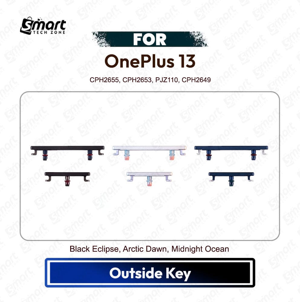OnePlus 13 Power On Off, Volume Up Down Button Side Key, Outside Key Replacement Repair Spare Part For CPH2655, CPH2653, PJZ110, CPH2649