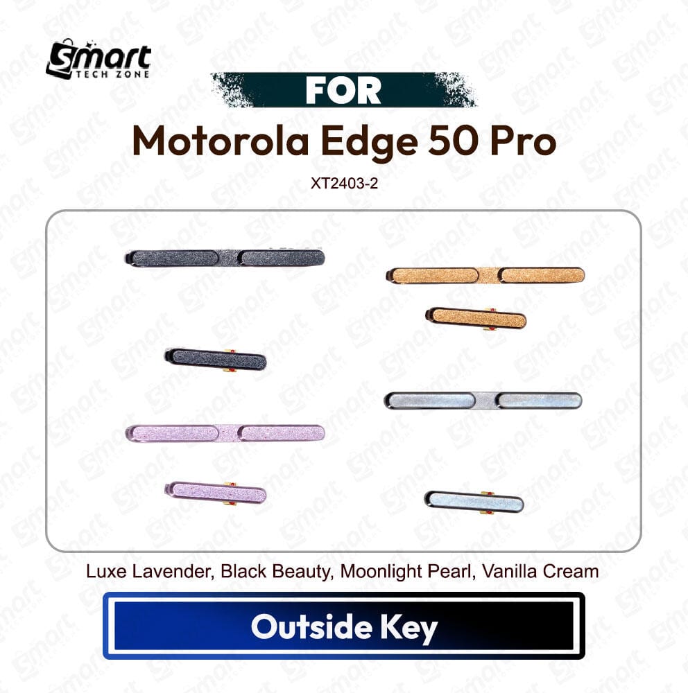 Motorola Edge 50 Pro Power On Off, Volume Up Down Button Side Key, Outside Key Replacement Repair Spare Part For XT2403-2