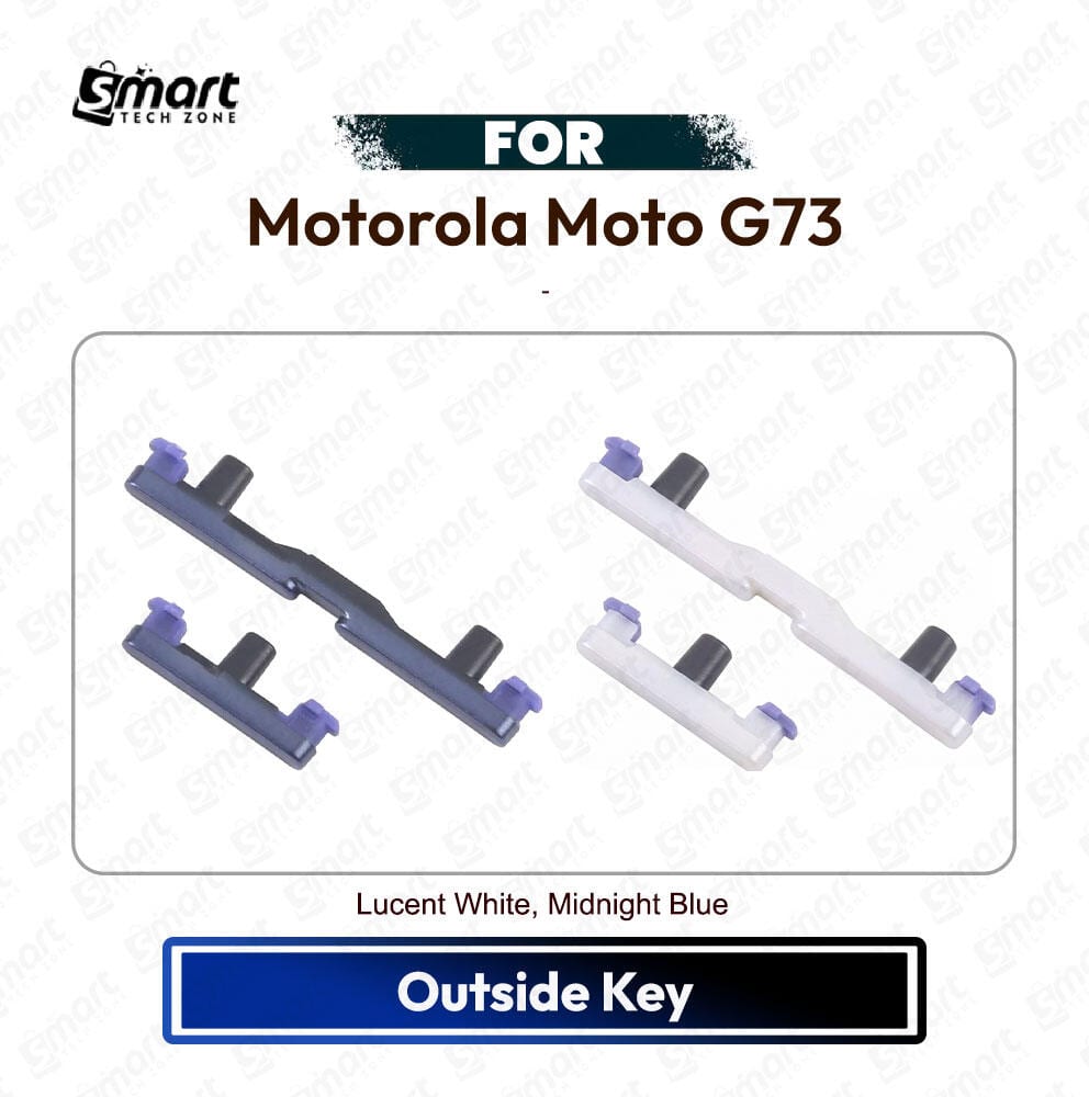 Motorola Moto G73 Power On Off, Volume Up Down Button Side Key, Outside Key Replacement Repair Spare Part For