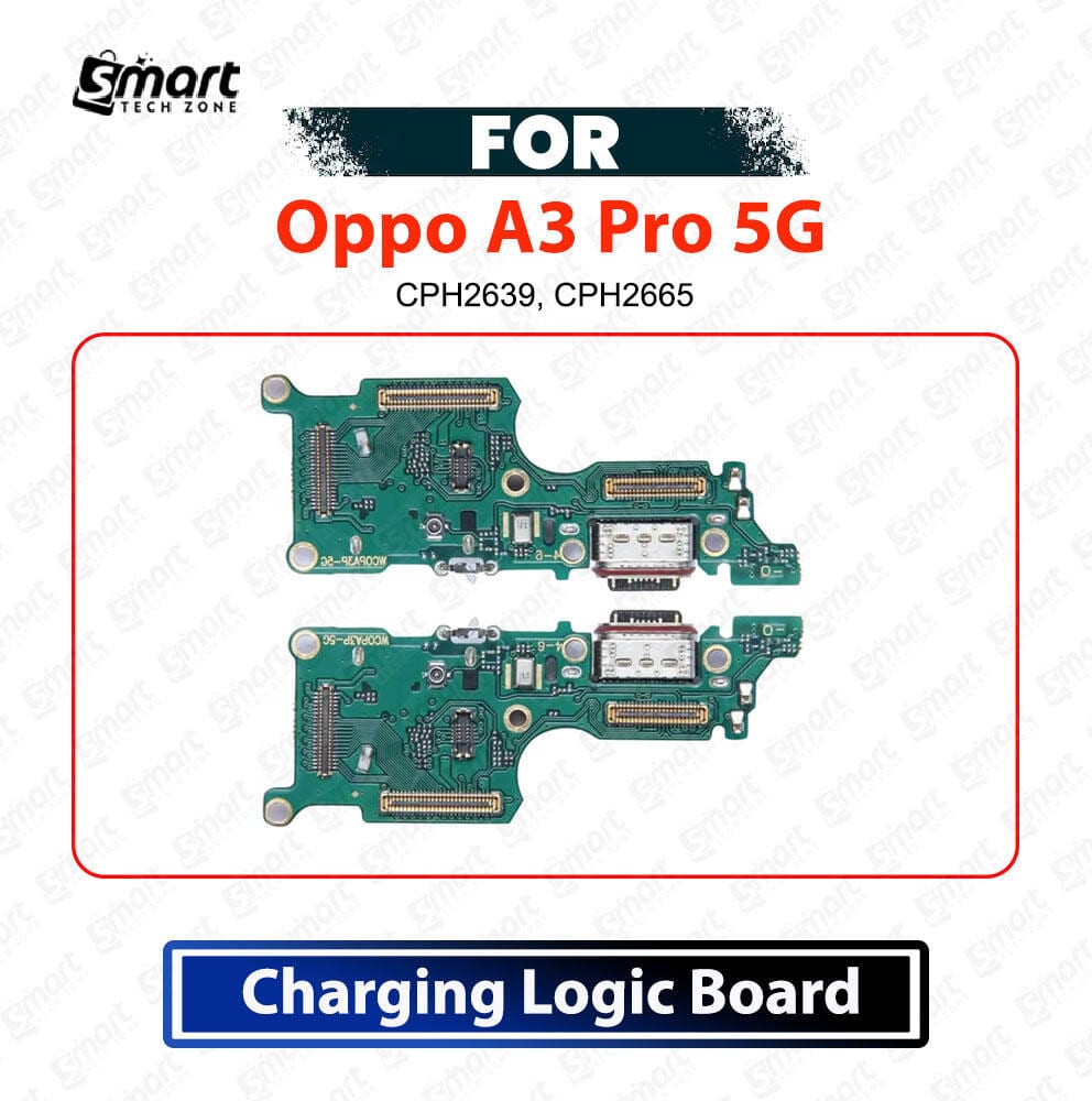 Oppo A3 Pro 5G Charging Logic Board Charging Port USB Plug PCB Dock Connector Replacement Spare Repair Part For CPH2639, CPH2665