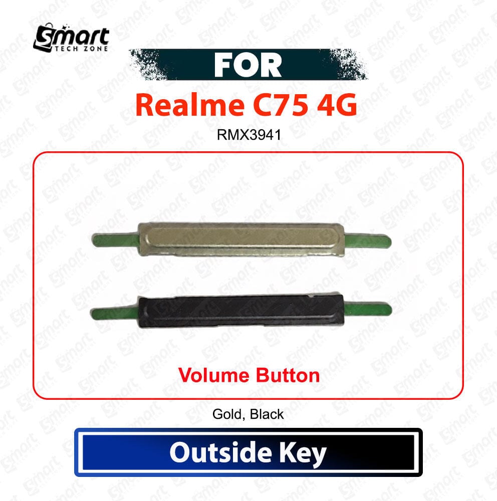 Realme C75 4G Volume Button Keys - Volume Up Down External Side Key Buttons Replacement Repair Spare Parts (RMX3941)