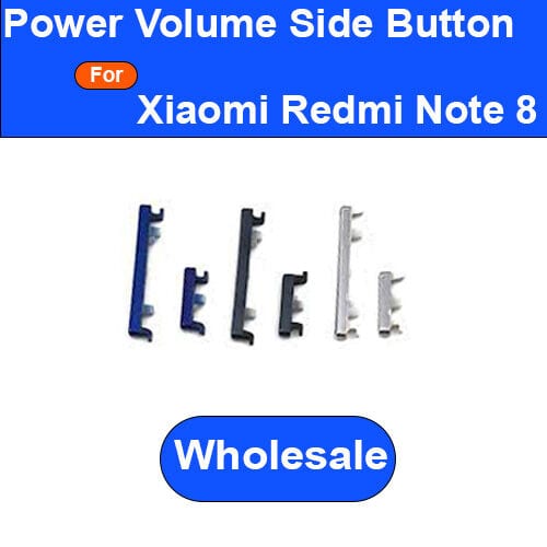 Power Volume Button Out Side Key For Xiaomi Redmi Note 8 (M1908C3JH, M1908C3JG, M1908C3JI) External Volume Button + Power ON OFF (WholeSale)