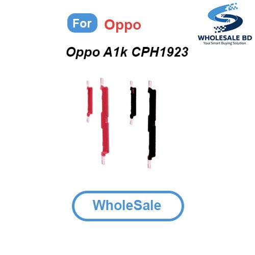 Compatible with Oppo A1k (CPH1923) External Side Buttons Power On Off + Volume Control Button Outside Side Keys (WholeSale)