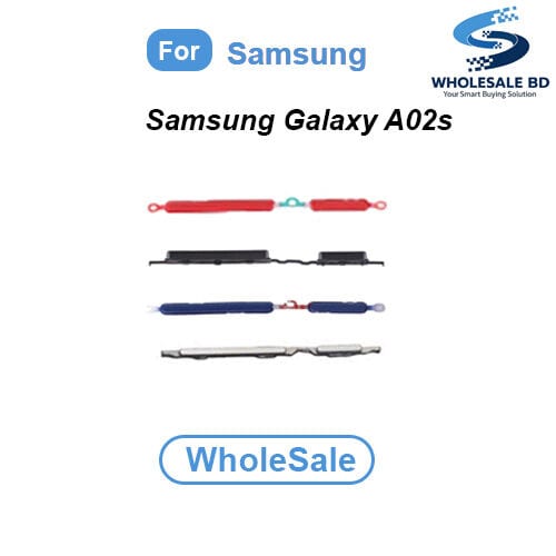 Compatible with Samsung Galaxy A02s (SM-A025F, SM-A025F/DS, SM-A025G, SM-A025G/DS, SM-A025M, SM-A025M/DS, SM-A025U, SM-A025V, SM-A025A, SM-A025U1, SM-A025AZ, SM-S124D) External Side Buttons Power On Off + Volume Control Button (WholeSale)