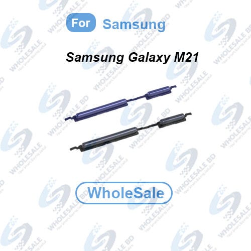 Compatible with Samsung Galaxy M21 (SM-M215F, SM-M215F/DS, SM-M215F/DSN) External Side Buttons Power On Off + Volume Control Button Outside Side Keys (WholeSale)