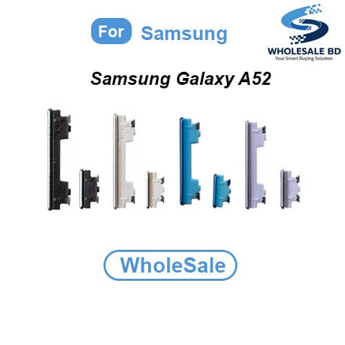 Compatible with Samsung Galaxy A52 (SM-A525F, SM-A525F/DS, SM-A525M, SM-A525M/DS) External Side Buttons Power On Off + Volume Control Button Outside Side Keys (WholeSale)