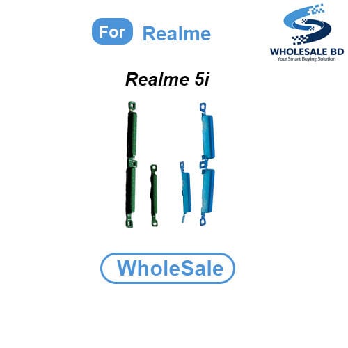 Compatible with Realme 5i (RMX2030, RMX2032) External Side Buttons Power On Off + Volume Control Button Outside Side Keys (WholeSale)