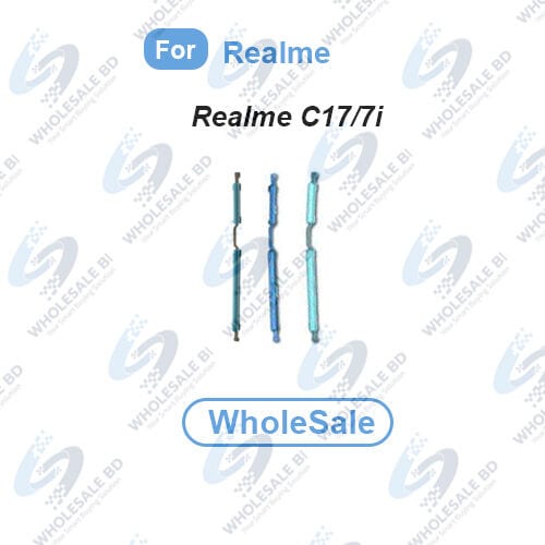 Compatible with Realme C17/ 7i (RMX2101,RMX2103) External Side Buttons Power On Off + Volume Control Button Outside Side Keys (WholeSale)