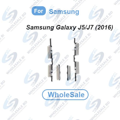 Compatible with Samsung Galaxy J5 J510 /J7 J710 (2016) External Side Buttons Power On Off + Volume Control Button Outside Side Keys ( WholeSale)