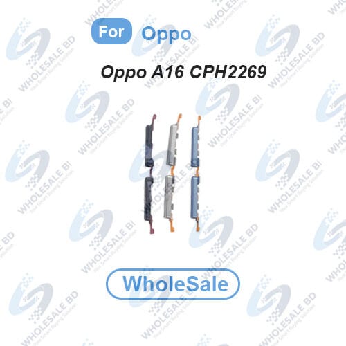 Compatible with Oppo A16 (CPH2269) External Side Buttons Volume Control Button Outside Side Keys (Wholesale)