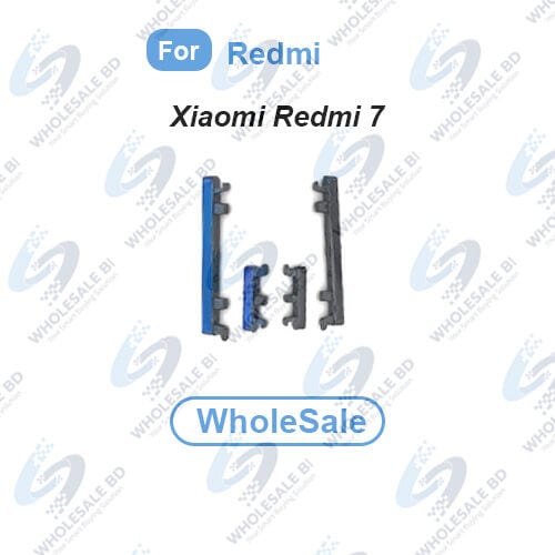 Power Volume Out Side Key Side Button For Xiaomi Redmi 7 (M1810F6LG, M1810F6LH, M1810F6LI) External Volume Button + Power ON OF (WholeSale)