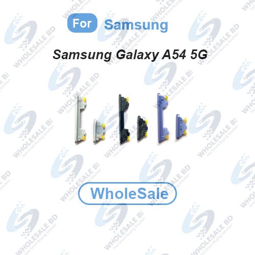 Compatible with Samsung Galaxy A54 5G (SM-A546V, SM-A546U, SM-A546U1, SM-A546B, SM-A546B/DS, SM-A546E, SM-A546E/DS, SM-A5460, SM-A546M, SM-A546M/DS, SM-A546W) External Side Buttons Power On Off + Volume Control Button Outside Side Keys (WholeSale)