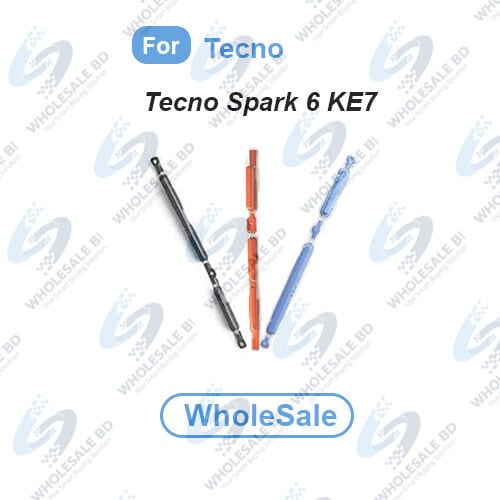 Power Volume Out Side Key Side Button For Tecno Spark 6 (KE7) External Volume Button + Power ON OFF (WholeSale)