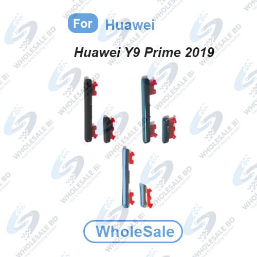 Power Volume Outside Key Side Button for Huawei Y9 Prime 2019 (STK-L21, STK-L22, STK-LX3) - External Volume Button + Power ON/OFF (WholeSale)