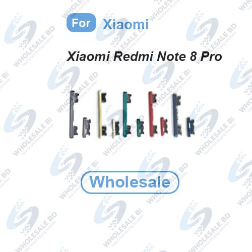 Power Volume Out Side Key Side Button For Xiaomi Redmi Note 8  Pro (2015105, M1906G7I, M1906G7G) External Volume Button + Power ON OF (Wholesale)