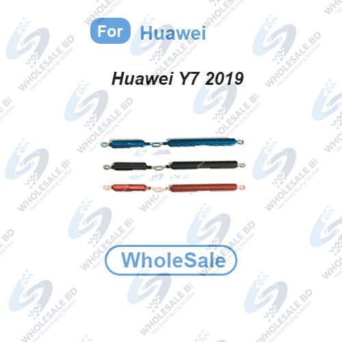 Power Volume Out Side Key Side Button For Huawei Y7 2019 (DUB-LX1, DUB-LX3) External Volume Button + Power ON/OFF (Wholesale)