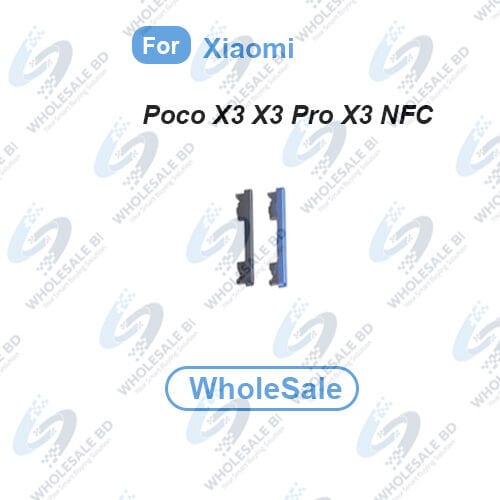 Power Volume Out Side Key Side Button For Compatible with Xiaomi Poco X3 X3 Pro X3 NFC External Side Buttons Volume Control Button Outside Side Keys (Wholesale)