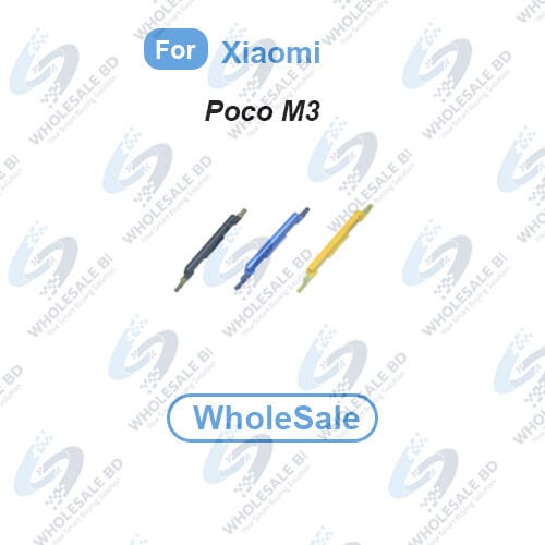 Compatible with Xiaomi Poco M3 (M2010J19CG, M2010J19CI) External Side Buttons Volume Control Button Outside Side Keys (Wholesale)