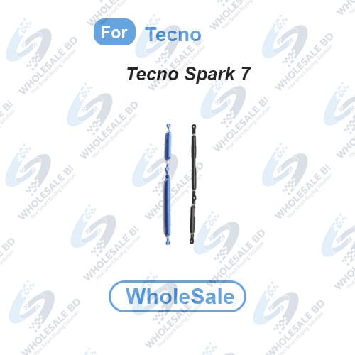 Power Volume Out Side Key Side Button For Tecno Spark 7 (PR651) External Side Buttons Volume Control Button Outside Side Keys (Wholesale)