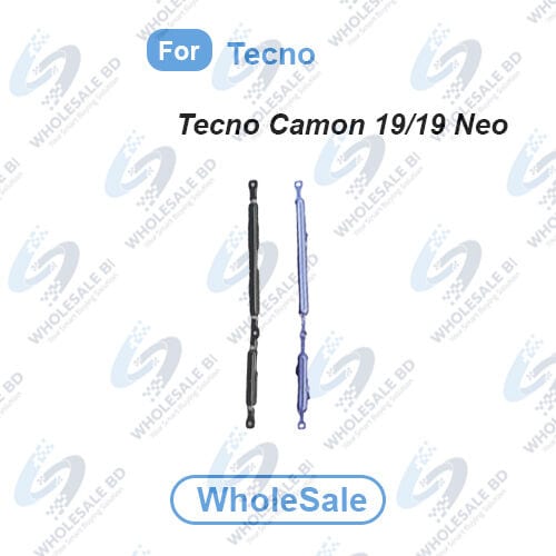 Power Volume Out Side Key Side Button For Tecno Camon 19/19 Neo External Side Buttons Volume Control Button Outside Side Keys (Wholesale)