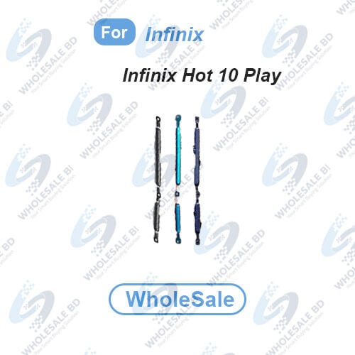 Power Volume Out Side Key Side Button For Infinix Hot 10 Play (X688C, X688B, MZ-Infinix X688C) External Volume Button + Power ON OFF (Wholesale)