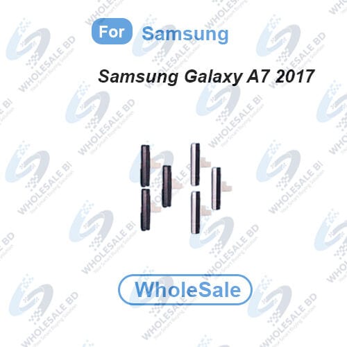 Power Volume Out Side Key Side Button For Samsung Galaxy A7 2017 (SM-A720F, SM-A720S) External Side Buttons Volume Control Button Outside Side Keys (Wholesale)