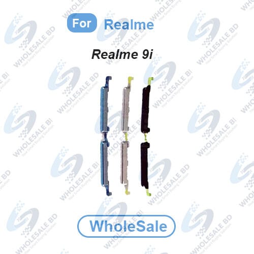 Volume Out Side Key Side Button For Realme 9i (RMX3491) External Volume Button + Power ON OFF (Wholesale)