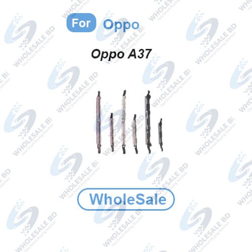 Power Volume Out Side Key Side Button For Oppo A37 (A37f, A37fw, A37m) External Side Buttons Volume Control Button Outside Side Keys (Wholesale)