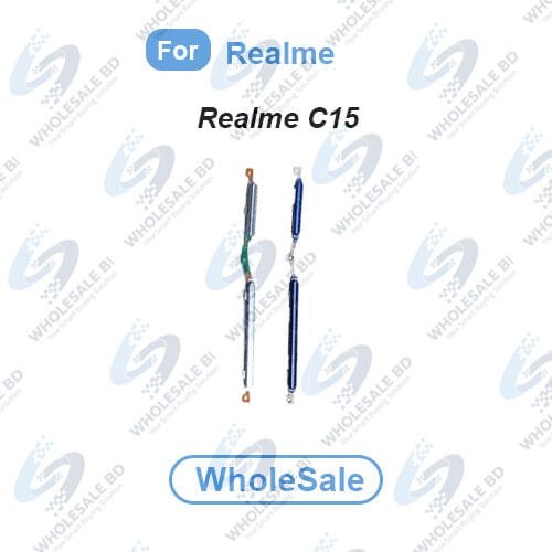 Power Volume Out Side Key Side Button For Realme C15 External Side Buttons Volume Control Button Outside Side Keys (Wholesale)