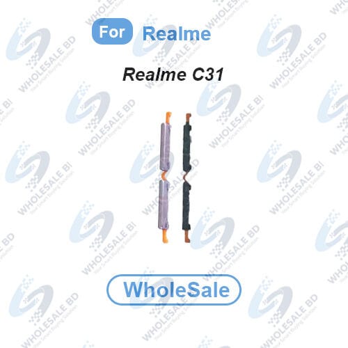 Volume Out Side Key Side Button For Realme C31 (RMX3501) External Side Buttons Volume Control Button Outside Side Keys (Wholesale)