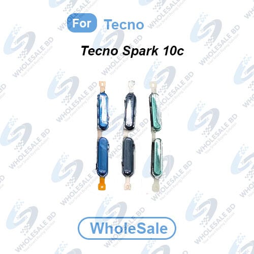 Power Volume Out Side Key Side Button For Tecno Spark 10c (KI5k) External Volume Button + Power ON OFF (Wholesale)