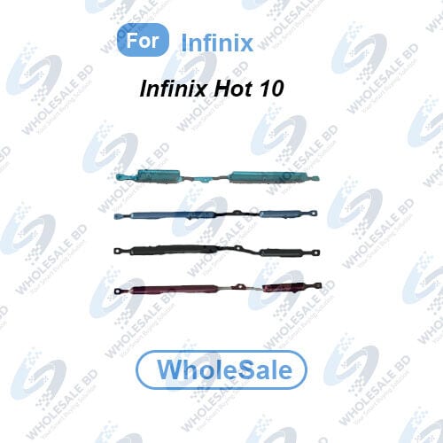 Power Volume Out Side Key Side Button For Infinix Hot 10 (X682B) External Volume Button + Power ON OFF (Wholesale)