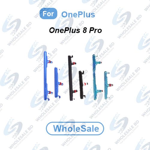 Power Volume Out Side Key Side Button For OnePlus 8 Pro (IN2023, IN2020, IN2021, IN2025) External Volume Button + Power ON OFF (Wholesale)