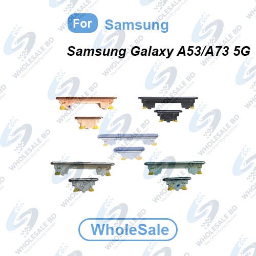 Power Volume Out Side Key Side Button For Samsung Galaxy A53/A73 5G (SM-A536 SM-A736) External Volume Button + Power ON OFF (Wholesale)